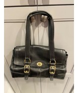 Coach Turnlock Leather Tote Black 0798-11046 - £71.85 GBP
