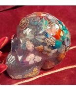 Goth Steampunk Resin Skull Mixed Media Decor Desk Friends Desk Home Coun... - $421.49 MXN