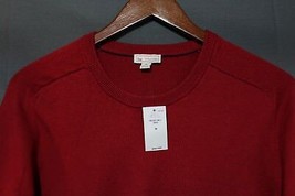 NEW Men&#39;s GAP Cashmere Blend Crew Neck Sweater Red Medium - $24.69