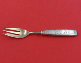 Tiffany and Co Sterling SIlver Oyster Fork Gold Washed Bright-Cut HH #18... - €136,35 EUR