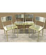 Set of Four CB2 Oro Polished Silver Cast Aluminum Side Dining Chairs - €851,71 EUR Set of Four CB2 Oro Polished Silver Cast Aluminum Side Dining Chairs - €851,71 EUR