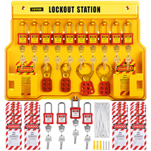 VEVOR 58 PCS Lockout Tagout Kits, Electrical Safety Loto Kit Includes Pa... - $69.90