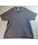 Lacoste Polo Shirt Mens Size XL Gray 100% Cotton Short Sleeve Logo Slit ... - £20.40 GBP
