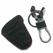 Leather Remote Car Key Fob Cover Holder Protector For Jeep Chrysler Dodg... - £15.70 GBP