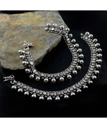 Style Bohême Véritable Argent Oxydé Femme Bracelets Cheville Paire 26.7cm - $7,084.00 MXN