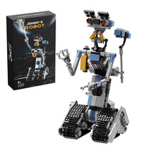 Johnny 5 Robot Building Bricks Toy Movie Action Figure Model Block Set Kids Gift - £19.77 GBP