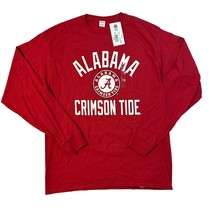 Alabama Crimson Tide Mens Hanes Red Team Apparel Long Sleeve T-Shirt, Size L NWT - £12.05 GBP