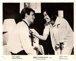 Breathless 1960 Jean-Paul Belmondo and Lilane Dreyfus 8x10 inch photo - £7.28 GBP