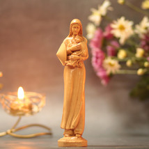 Mother Mary Holding Baby Jesus in traditional Vietnamese attire Statue Heirloom  - £63.63 GBP