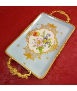 50s 60s Limoges France Gold Handles Decorative Porcelain Tray-
show orig... - $2,184.11 MXN