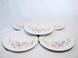 Vohenstrauss Johann Seltmann  Set of 5  White Dessert Plates 7.5&quot; Floral Germany - £23.65 GBP