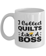 Quilts Collector Coffee Mug - I Collect Like A Boss - 11 oz Funny Tea Cup For  - £11.81 GBP