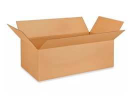 24x12.5x8 15-PACK #200/32ECT Long Corrugated Shipping/Moving Boxes - £28.88 GBP