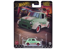 1960&#39;s Fiat 500 D Modificado Light Green with Stripes &quot;Boulevard&quot; Series... - £13.09 GBP