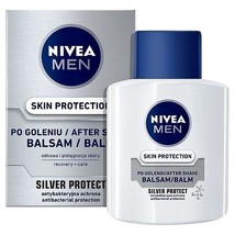 Nivea Men aftershave Balm SILVER PROTECT 100ml /3.38 fl oz FREE SHIPPING - £13.97 GBP