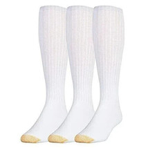 Gold Toe Cotton Over the Calf Tube Socks 3 Pair White Men&#39;s Size 10-13 U... - £23.14 GBP