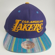 Los Angeles Lakers Hat Mitchell &amp; Ness Hardwood Classics Cap Snapback - $19.79