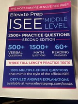 Elevate Prep  ISEE Middle Level: 2500+ Practice Questions Never Used - £11.09 GBP