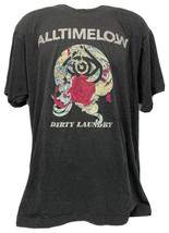 All Time Low &quot;Dirty Laundry&quot; Men&#39;s Grey Graphic T-Shirt Size XL - $19.28