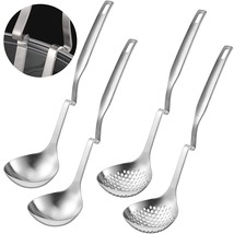 Stainless Steel Hot Pot Strainer Scoops Hotpot Soup Ladle Spoon Set Skim... - £34.45 GBP