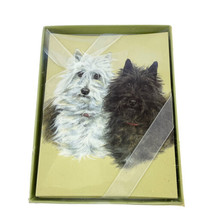 Laurel Ink  Greeting Cards West Highland Terriers A Study in Contrasts  - £15.35 GBP