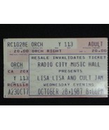 LISA LISA AND CULT JAM  AT RADIO CITY MUSIC HALL CONCERT TICKET STUB 10/... - £12.35 GBP