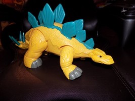 Imaginext Stegosaurus Dinosaur Fisher-Price Yellow Green 2011 Mattel EUC - £15.44 GBP