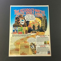 VTG Retro 1984 Kellogg&#39;s Frosted Flakes, Apple Jacks &amp; Sugar Corn Pops Ad Coupon - £14.93 GBP