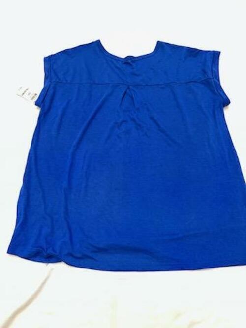 MSRP $35 Style Co Plus Size Royal Blue Astrology Graphic V-Neck Shirt Size 0X Item image 2