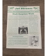 Spring 1969 NY Jets “Jet Stream” 4 Page Flyer • Championship Celebration... - $100.00