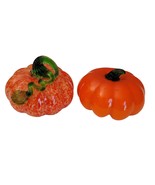 Lot of 2 Boston International? Hand Blown Glass Pumpkins Autumn Thanksgi... - $49.49