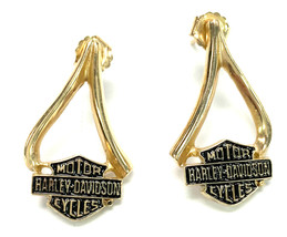 Harley davidson Women&#39;s Earrings 10kt Yellow Gold 404251 - $189.00