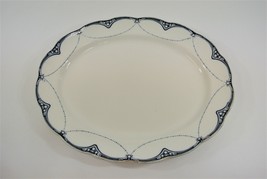 Arbela Bisto England Serving Platter Large Oval Blue &amp; White Bishop Stonier - £61.86 GBP