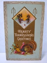 Thanksgiving Hearty Greetings Postcard Turkey Barton &amp; Spooner 1912 Series 33A - £5.72 GBP