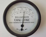 WILLIAM KERN COAL-COKE Antique Advertising Thermometer Sign ST LOUIS MO ... - $299.95