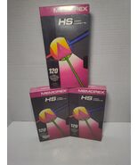 Memorex HS Video Cassette 120 High Standard Tape VHS Tape 3 Pack NEW - S... - $14.84