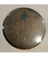 1971 2 NEW PENCE British Elizabeth II Coin D G REG F D RARE! - €52,79 EUR