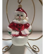Vintage 1996 Christopher Radko Bella D. Snowball Glass Ornament Snow Wom... - $36.99