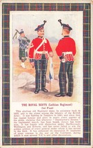 The Royal Scots-Lothian REGIMENT-1st Piede ~ Antico Militare Inglese Cartolina - £8.72 GBP