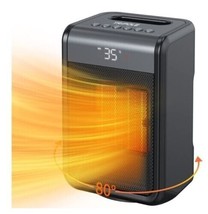 Space Heater Portable Electric Heater 80° Oscillating 4 Modes Small Heater with - £35.02 GBP