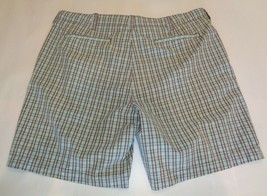 Cremieux Size 40 S45HZ401 Brown Cotton New Mens Plaid Flat Front Shorts - £46.96 GBP