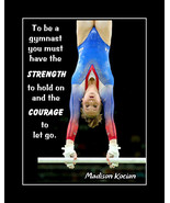 Inspirational Gymnastics Motivation Quote Poster Print Madison Kocian Wa... - $22.99+