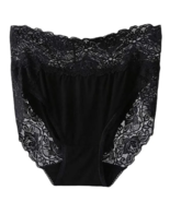 Fosterry Lace Waist Brief Panties Black Size XXL New No Tags - £11.71 GBP
