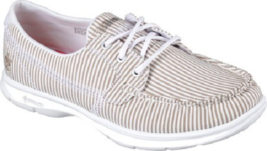 New Skechers Beige Women Comfort Walking Boat Shoes Size 8 M - £51.36 GBP