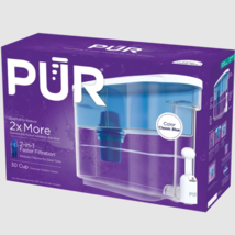 PUR 30 Cup Dispenser Filtration System, W 15.3&quot; x H 10.1&quot; x L 5.3&quot;, Blue, DS1800 - $39.98