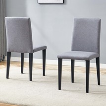 Gray Linen Dining Chairs (Set of 2) - $2,273.88 MXN