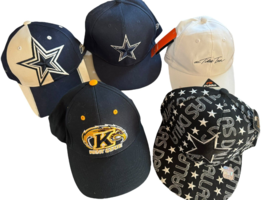 Lot of 5 Hats Cowboys Hats, Tides Inn, Kent State Resellers Lot - £18.40 GBP