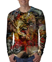 Streetwear DMT Drugs Rock Steampunk design Men&#39;s Long Sleeve Tee - £22.44 GBP