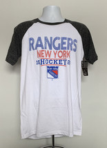 NWT New York Rangers Hockey NHL Raglan T Shirt Mens Medium - $24.70