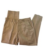 Nike Mens Khaki Dri-Fit Flat Front Golf Pants w Pockets, Size 36x32 - $21.99